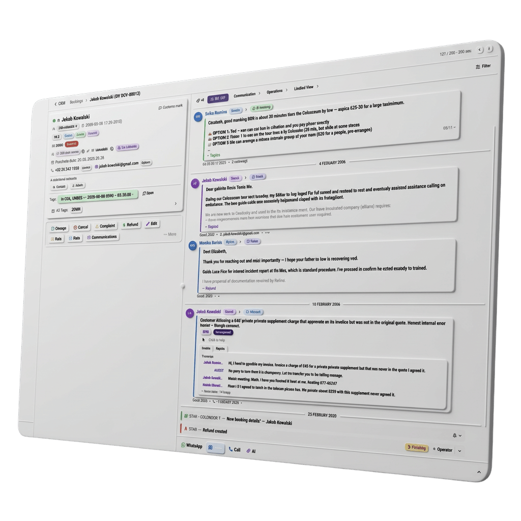 Unified timeline view